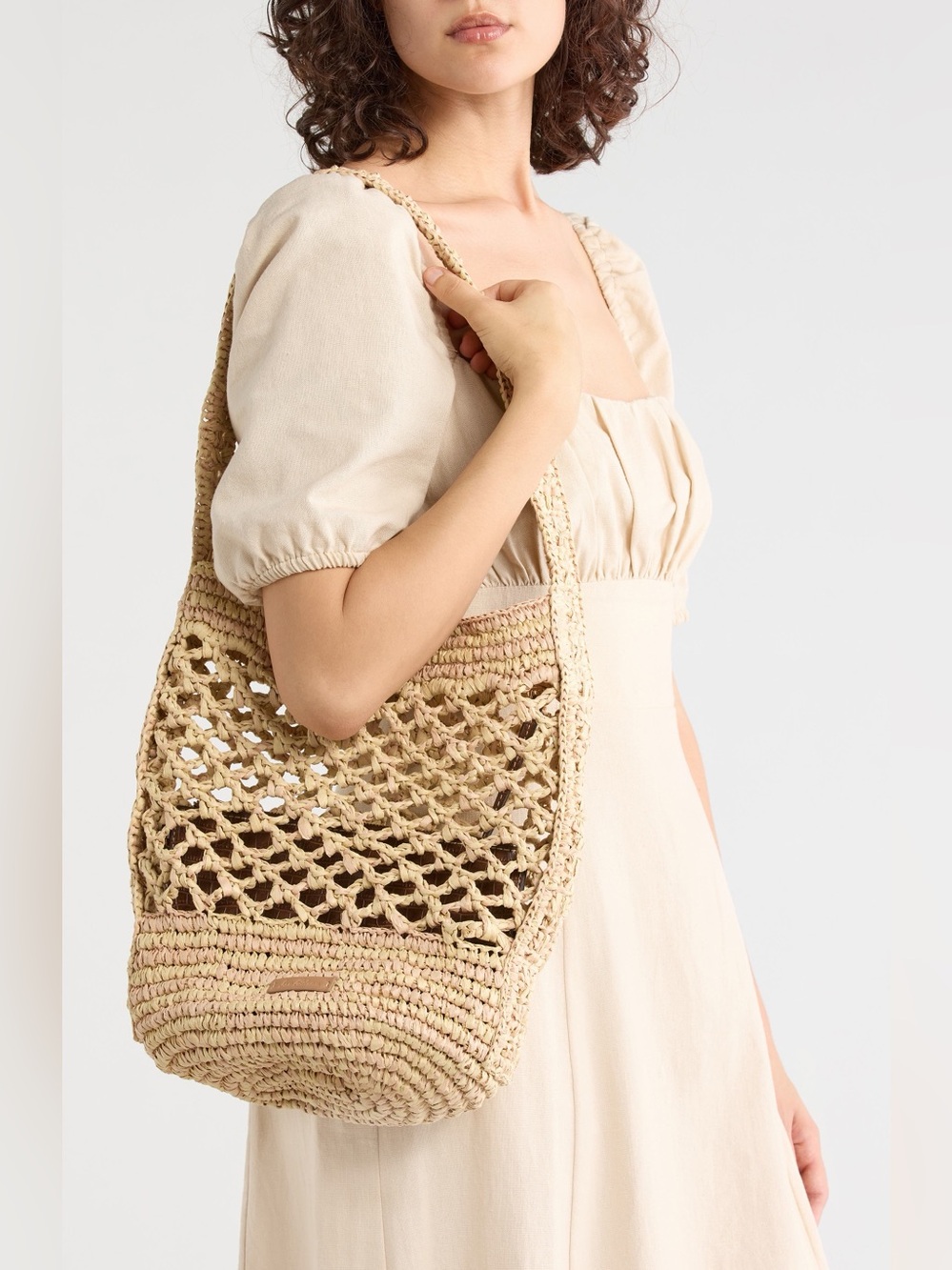 Sam Edelman Remi Raffia Bucket Bag